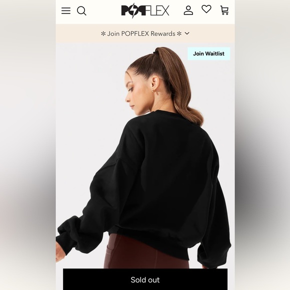 Popflex Black Crewneck Sweater - Picture 7 of 12